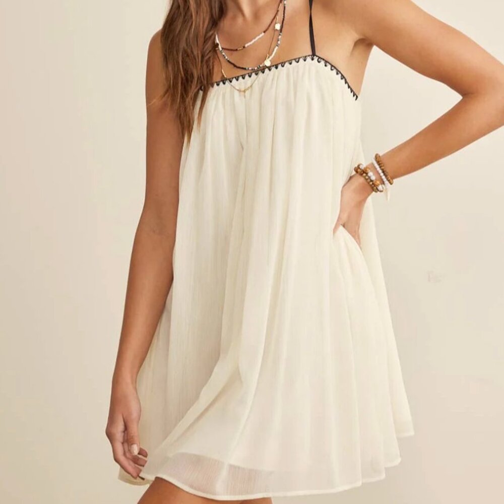 In February Piper Sheer Babydoll Dress
